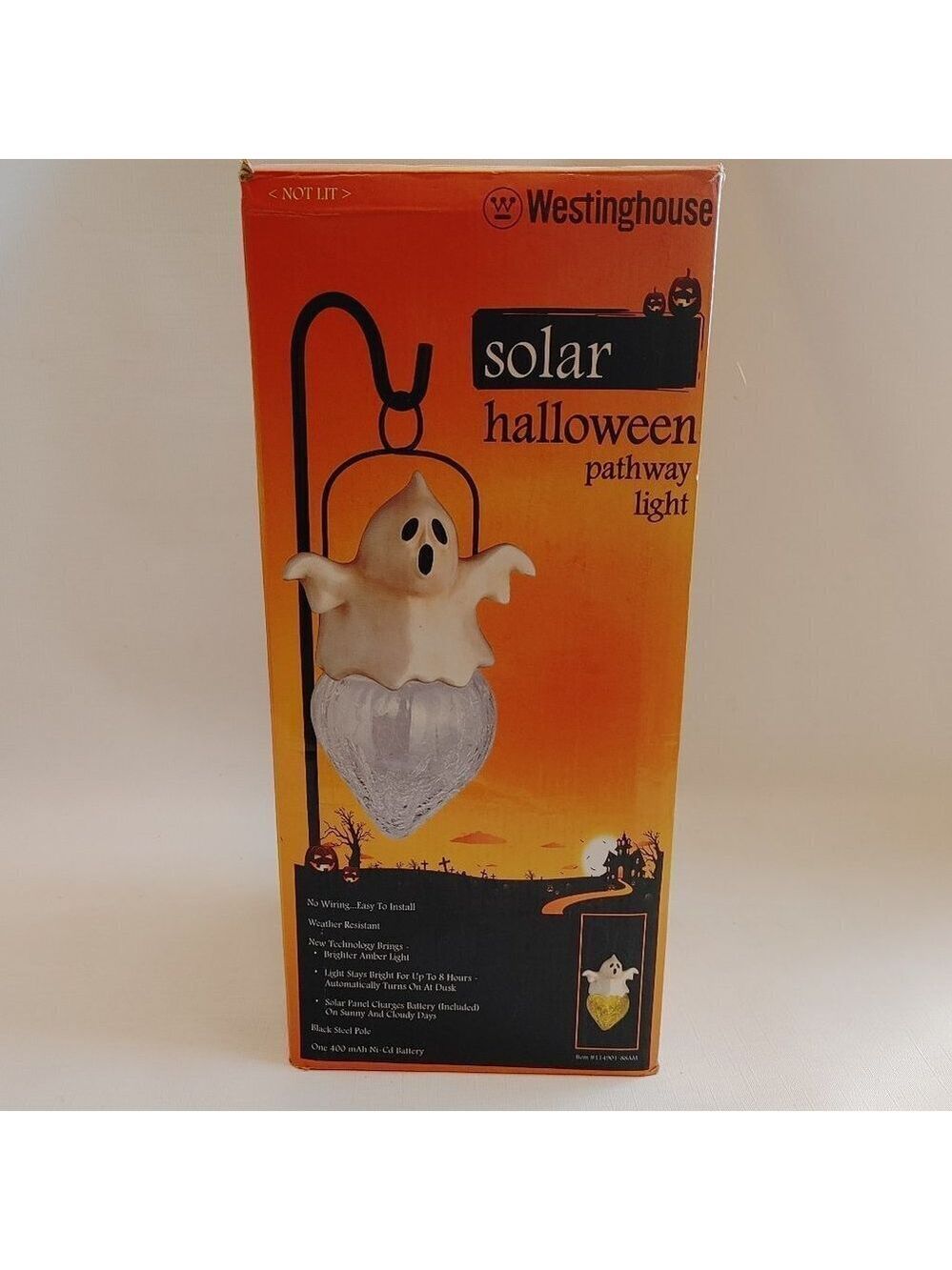 RARE Westinghouse SOLAR Halloween Pathway Light GHOST WORKS